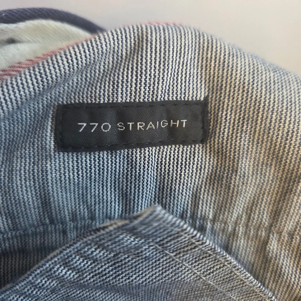 J.Crew 770 Straight Fit Chino Pants Mens 34x34 Navy Blue Stretch Re-Imagined